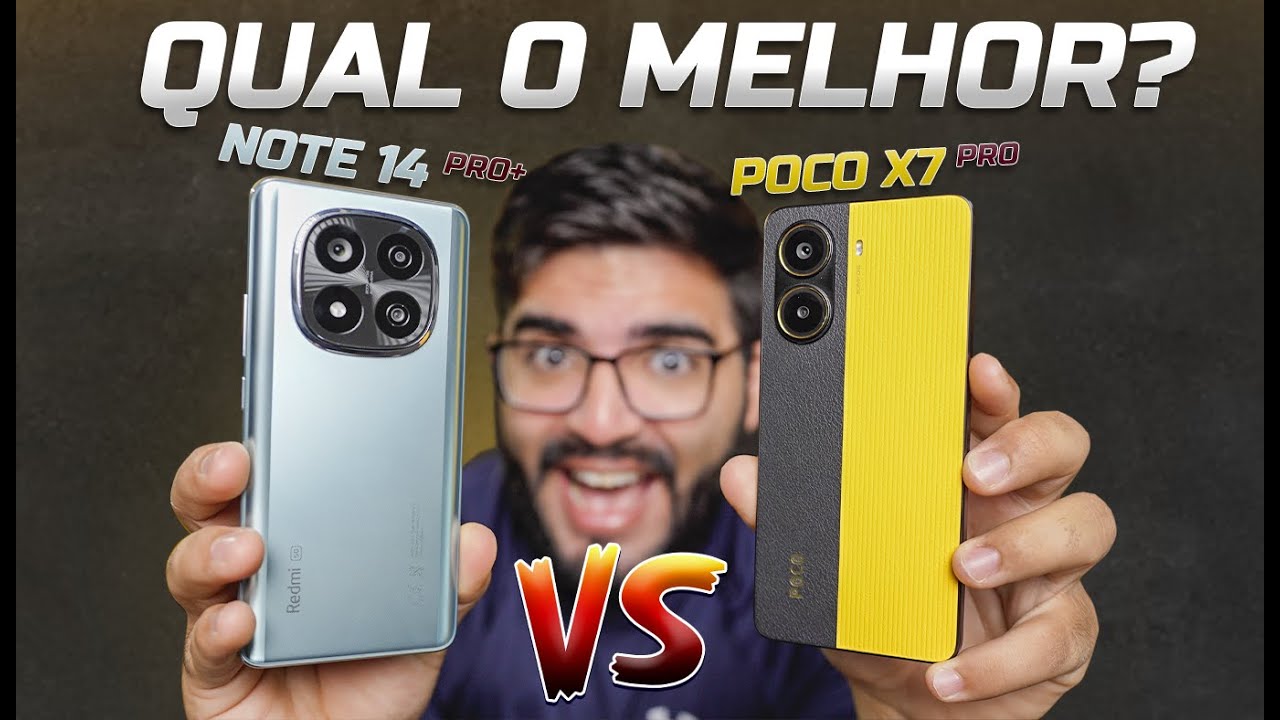 EITA! Poco X7 Pro é BEM MELHOR que Redmi Note 14 Pro+? Qual comprar? COMPARATIVO SINCERO!
