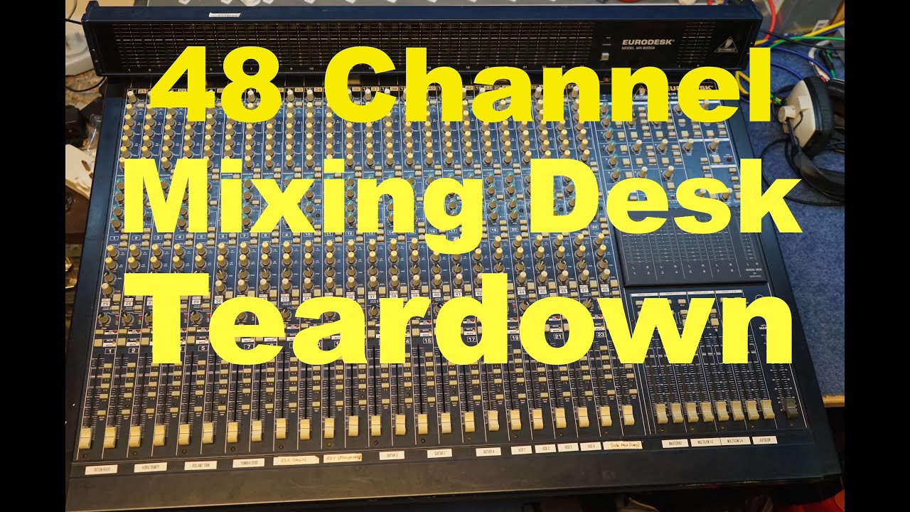 Analog mixing desk teardown MX8000a 48 channel MF#72