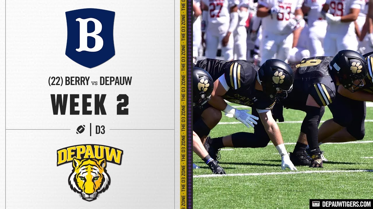 #22 Berry vs. Depauw Highlights | D3 College Football 2024