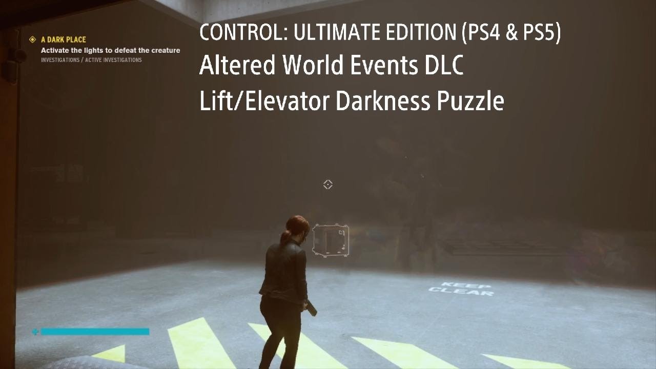 CONTROL (PS4 & PS5) - DLC03 - How to solve the Lift/Elevator Darkness Puzzle