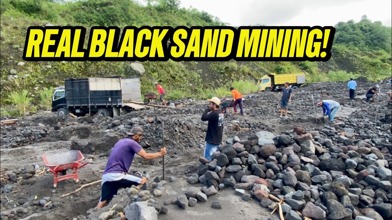 Inside Traditional Black Sand Mining: Hard Labor Behind Natural Resources