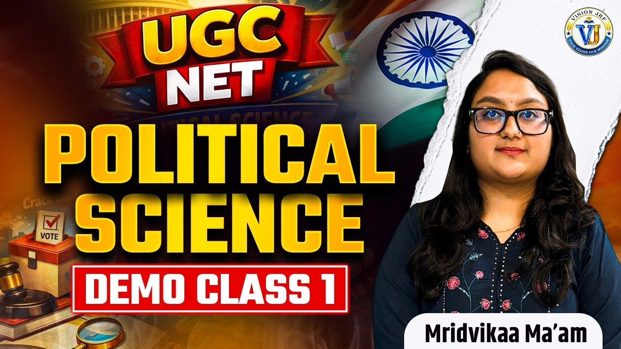 UGC NET JRF June 2026 | Paper 2 Political Science Demo Class 1 | Foundation Batch | By Mridvikaa Mam
