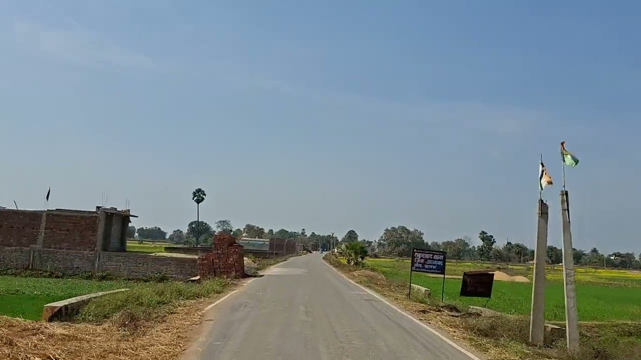 Peaceful village road 