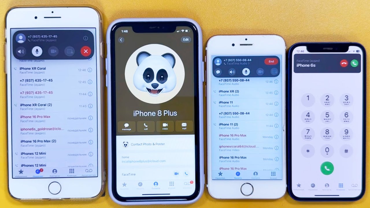 FACETIME INCOMING CALL IPHONE 8 PLUS IPHONE XR IPHONE 6S IPHONE 12 MINI