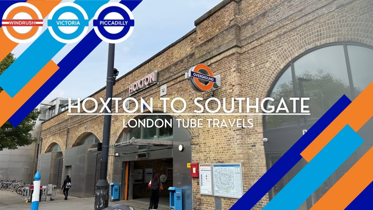 Hoxton to Southgate - Windrush Line, Victoria Line and Piccadilly Line - London Underground Journey