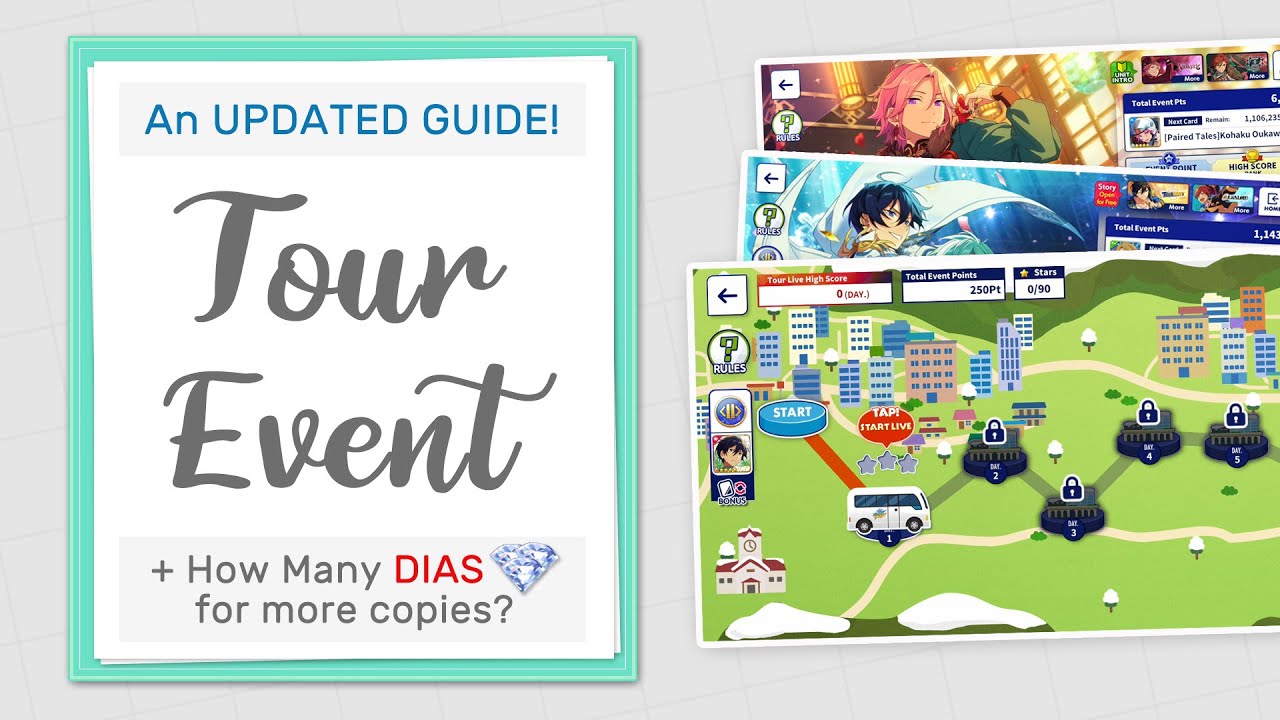 TOUR EVENT [an Updated Guide] + How Many DIAS for More Copies?