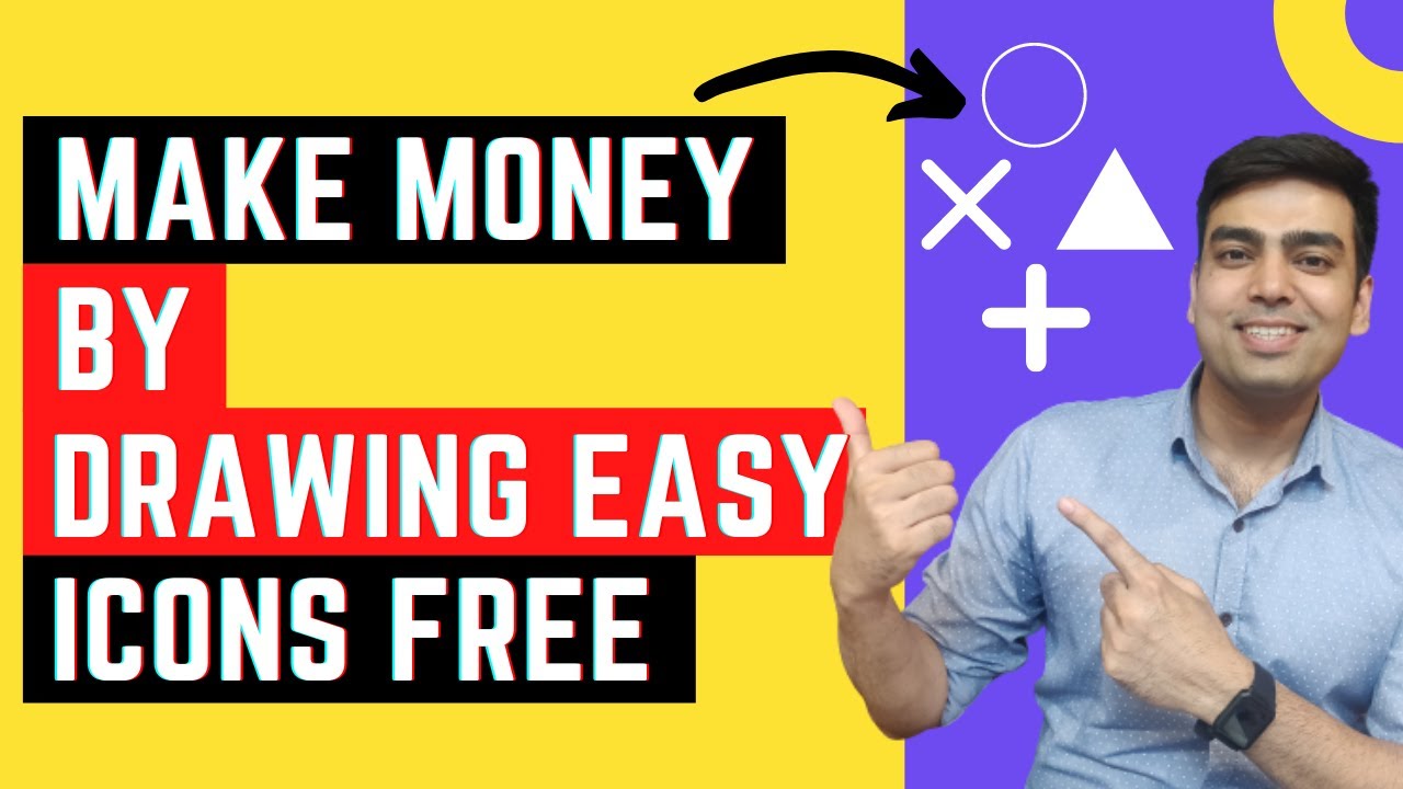Make Money By Drawing Easy Icons Free | Earn Money Online By Drawing Lines ( Tutorial  2020 )