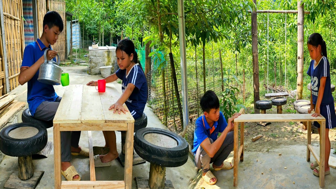Two orphans together made a new table that was beautiful and sturdy.