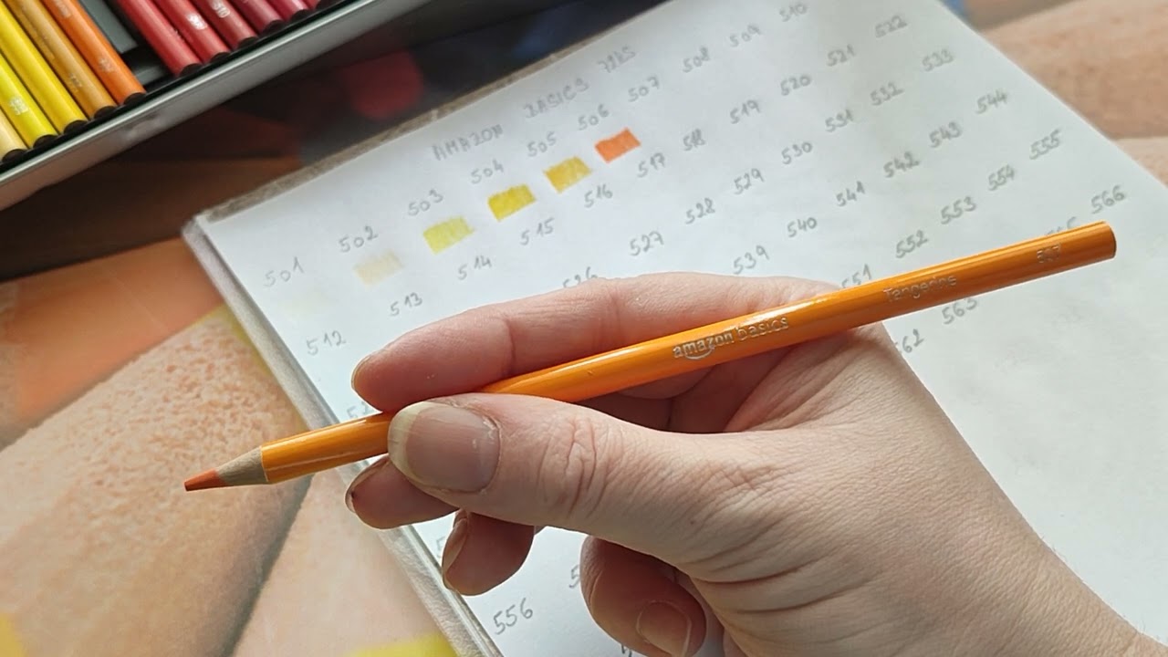 Pastelky Amazon Basic - tvoření vzorníku ☺️