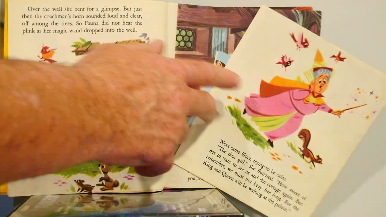 SLEEPING BEAUTY and the Good Fairies Walt Disney Little Golden book read by Aaron Kreltszheim