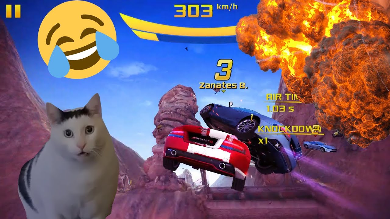 Asphalt 8 Funny Moments and Stunts #9