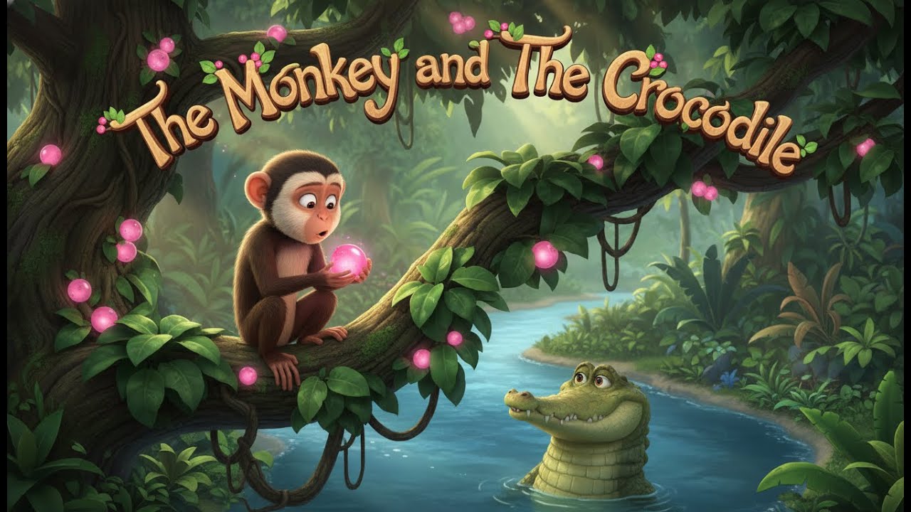 The Monkey and The Crocodile | A Battle of Wits