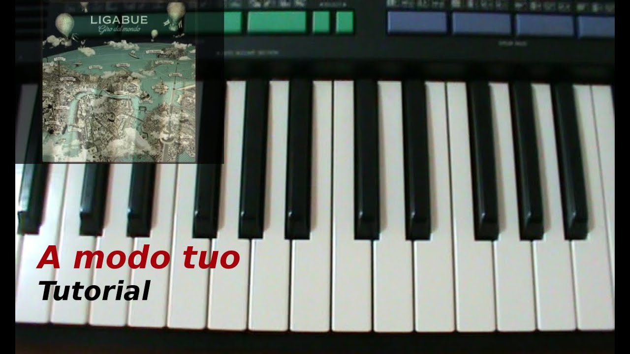 [ITA] A modo tuo (Ligabue cover) Tutorial piano