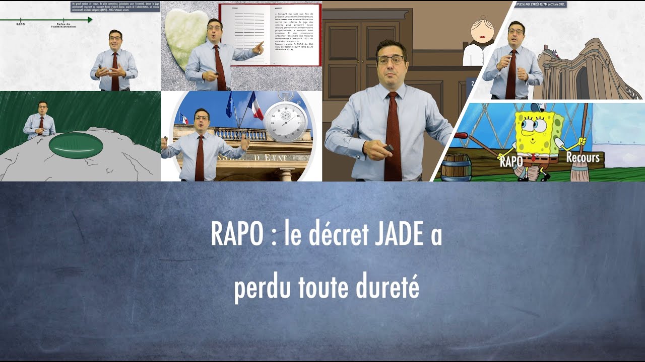 RAPO : le décret JADE a perdu toute dureté