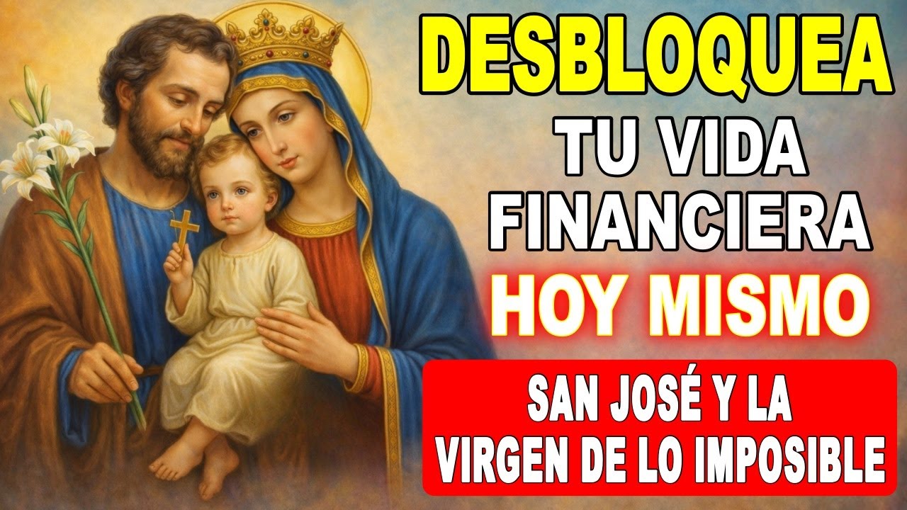 ✝️ ORACIÓN PODEROSA: SAN JOSÉ Y NUESTRA SEÑORA DEL IMPOSIBLE DESBLOQUEAN TU VIDA FINANCIERA