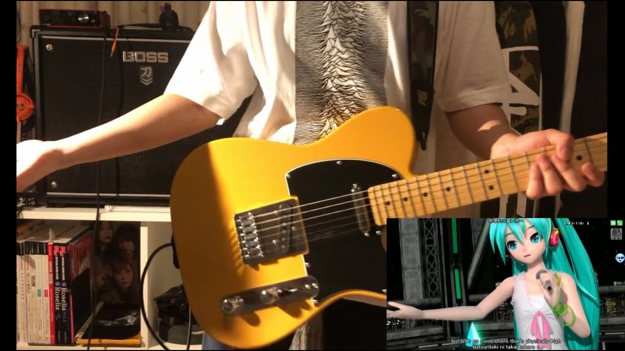 Vocaliod-P ft. 初音ミク - 1/6 -out of the gravity- (guitar cover)