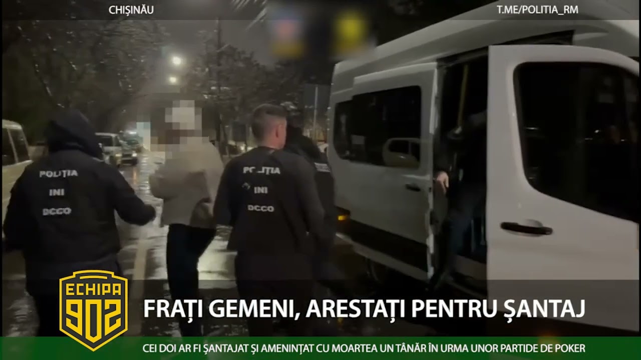 902 FRAȚI GEMENI, ARESTAȚI PENTRU ȘANTAJ