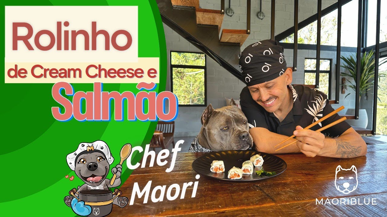 Rolinho de Cream Cheese e Salmão