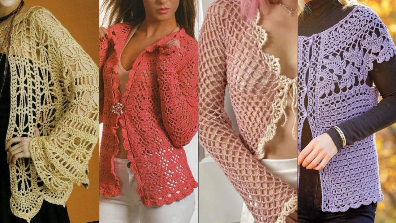 Fabulous and Beautiful Stylish crochet handknit vest blouse top pattern designs ideas for women 