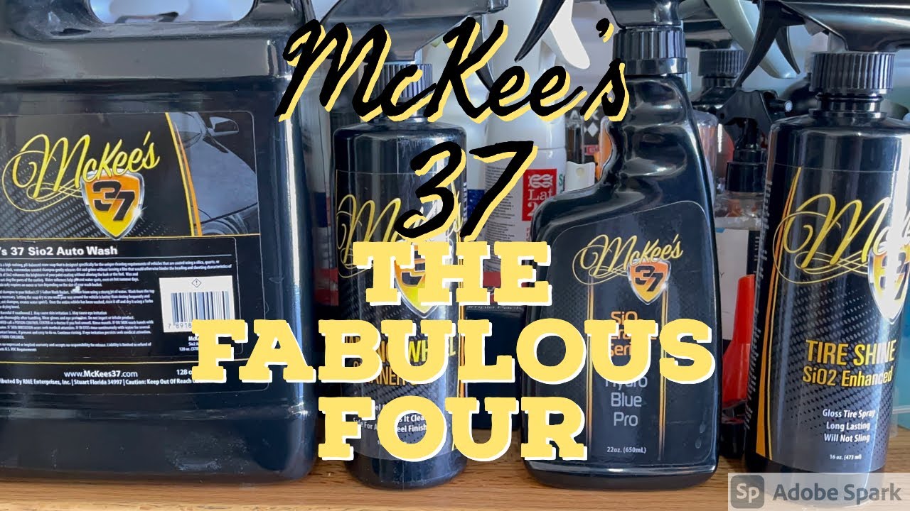 McKee’s 37 (Sio2 Wash, Hydro Blue, Foaming Wheel Cleaner, Sio2 Tire Shine)/auto detailing