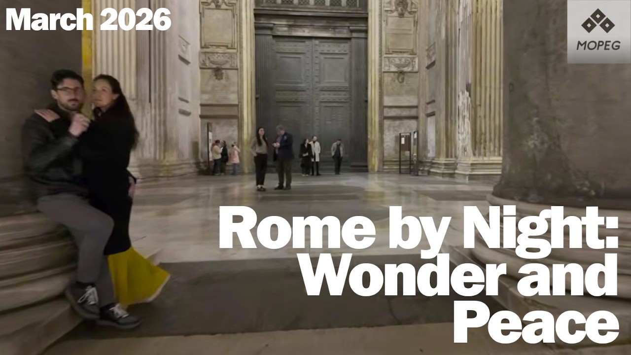 Il cuore pulsante di Roma, dal Pantheon a Piazza del Popolo. 4K 50 fps.