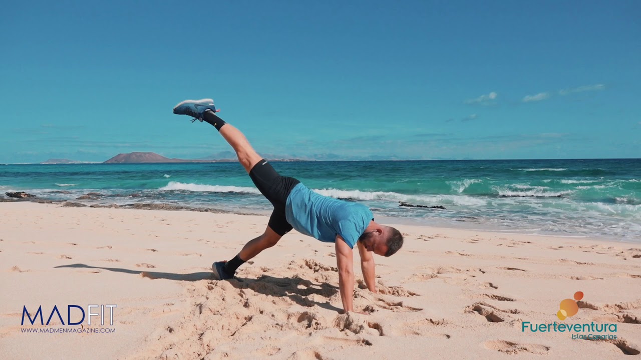 Entrenamiento de pierna en la playa - MADFIT