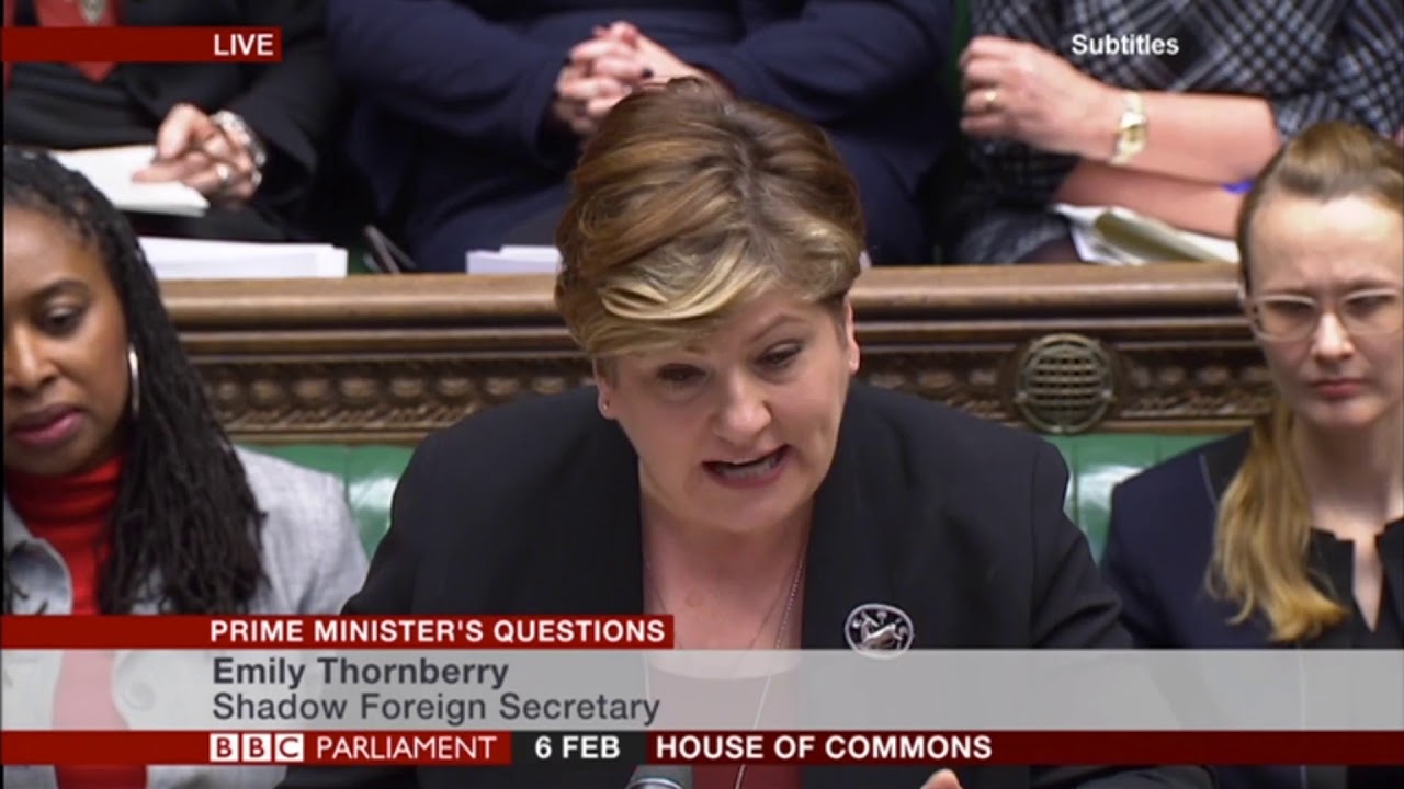David Lidington and Emily Thornberry exchange blows as they fill in at PMQs