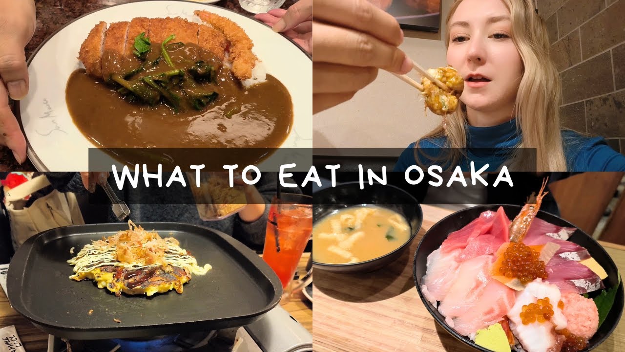 Osaka Food Tour: Takoyaki, Okonomiyaki & More! | Japan Eating Vlog