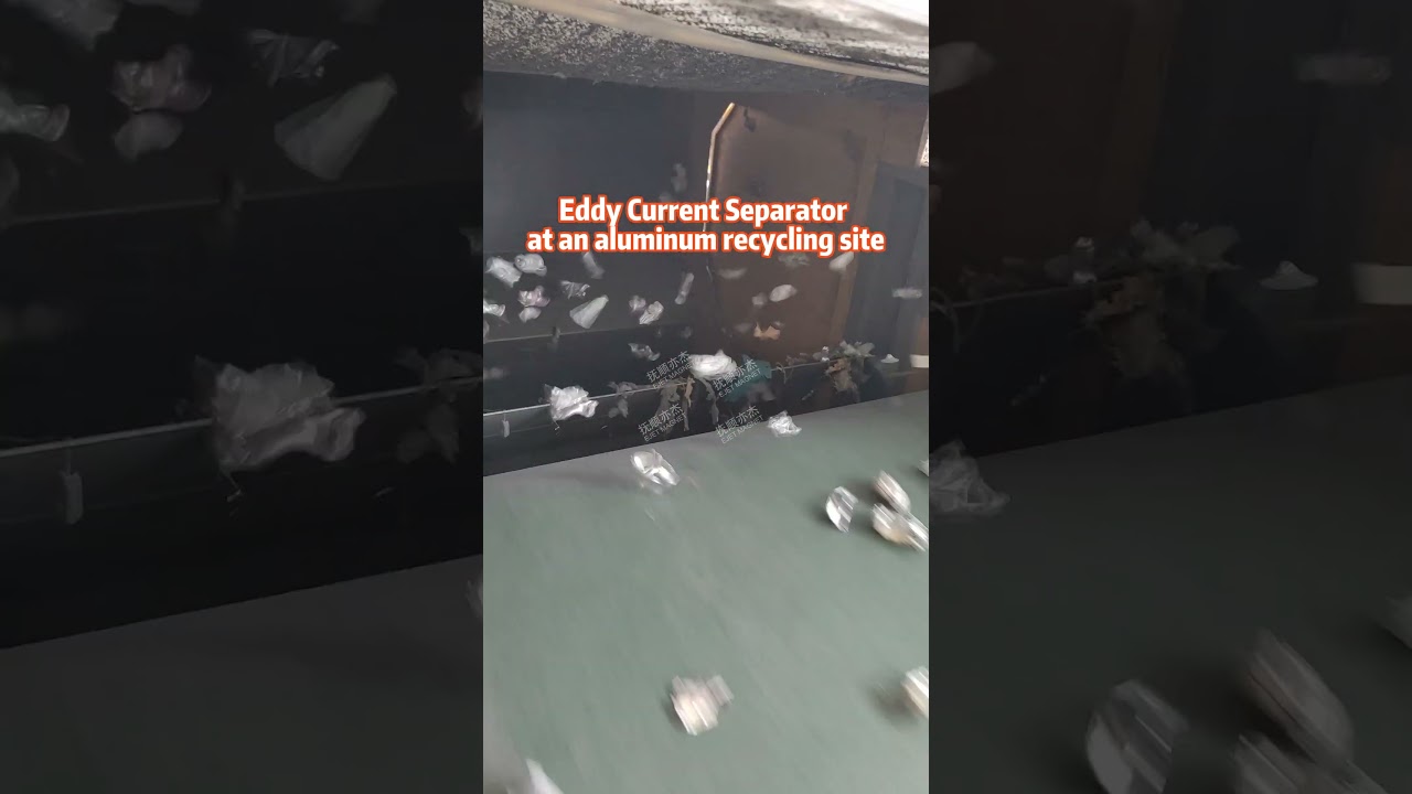 Eddy Current Separator at an aluminum recycling site