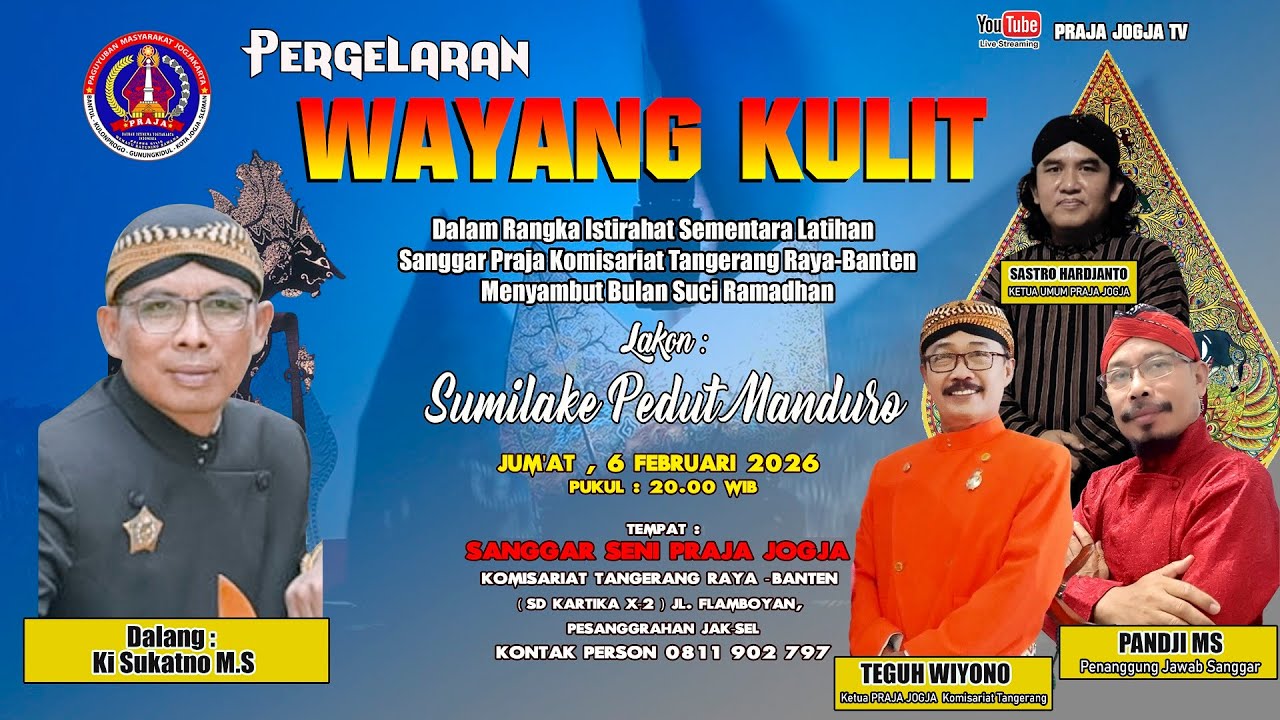 [ LIVE ] WAYANG KULIT DALANG KI SUKATNO M.S | LAKON SUMILAKE PEDHUT MANDURO
