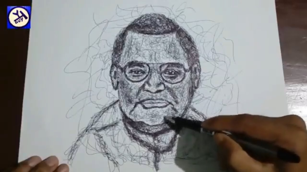 Tribute to Atal Bihari Vajpayee II Former Prime Minister of India II Scribble Art II Ballpoint Pen