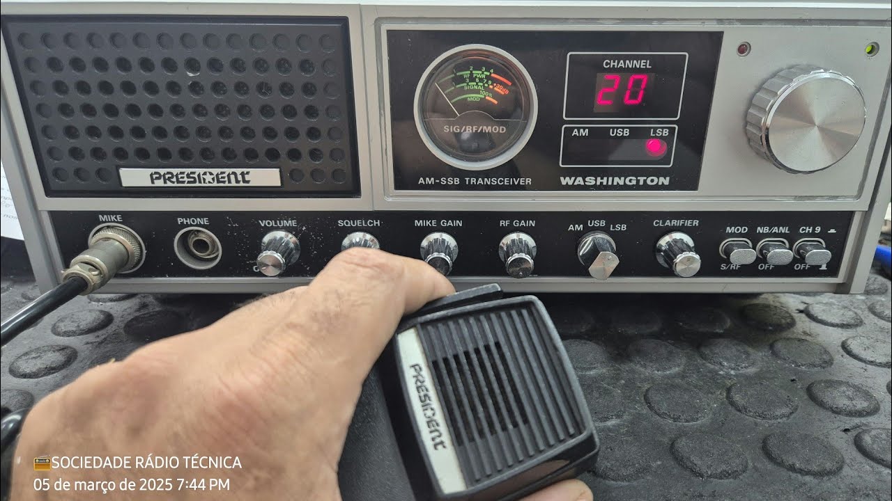 "📻DDS/MOSFETS/MODULADOR/REALINHAMENTO NO RÁDIO PRESIDENT WASHINGTON DO CLIENTE LUIZ DE JUNDIAÍ/SP "