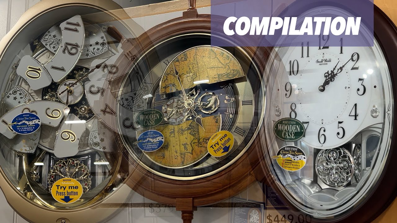 12 Minutes Of Musical Clocks at Time & Optics | Compilation: Volume 11 (からくり時計の編纂)