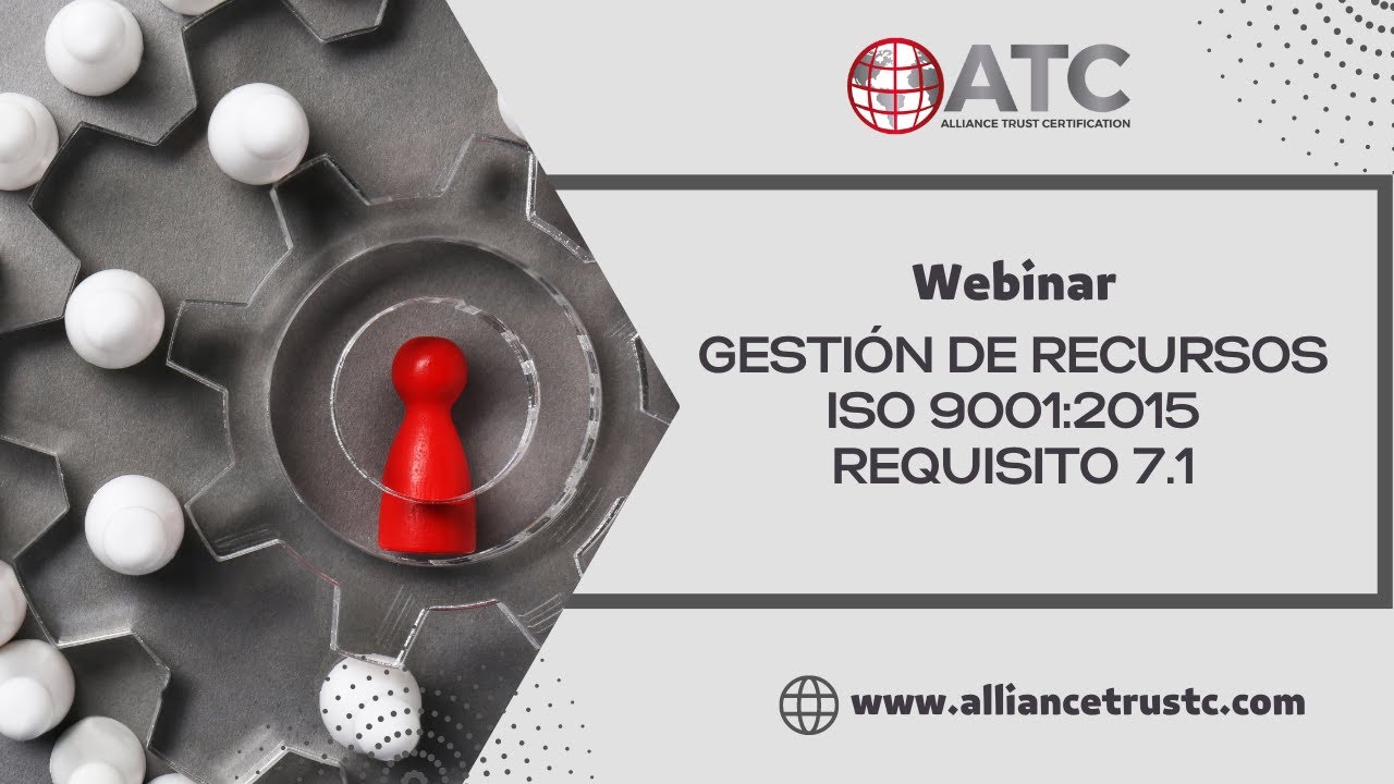 PARTE 6 Gestión de recursos (7.1) en ISO 9001:2015