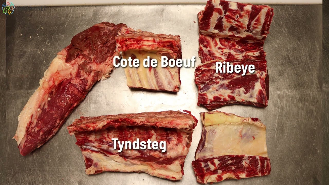 Udskæring af okse - okseryg