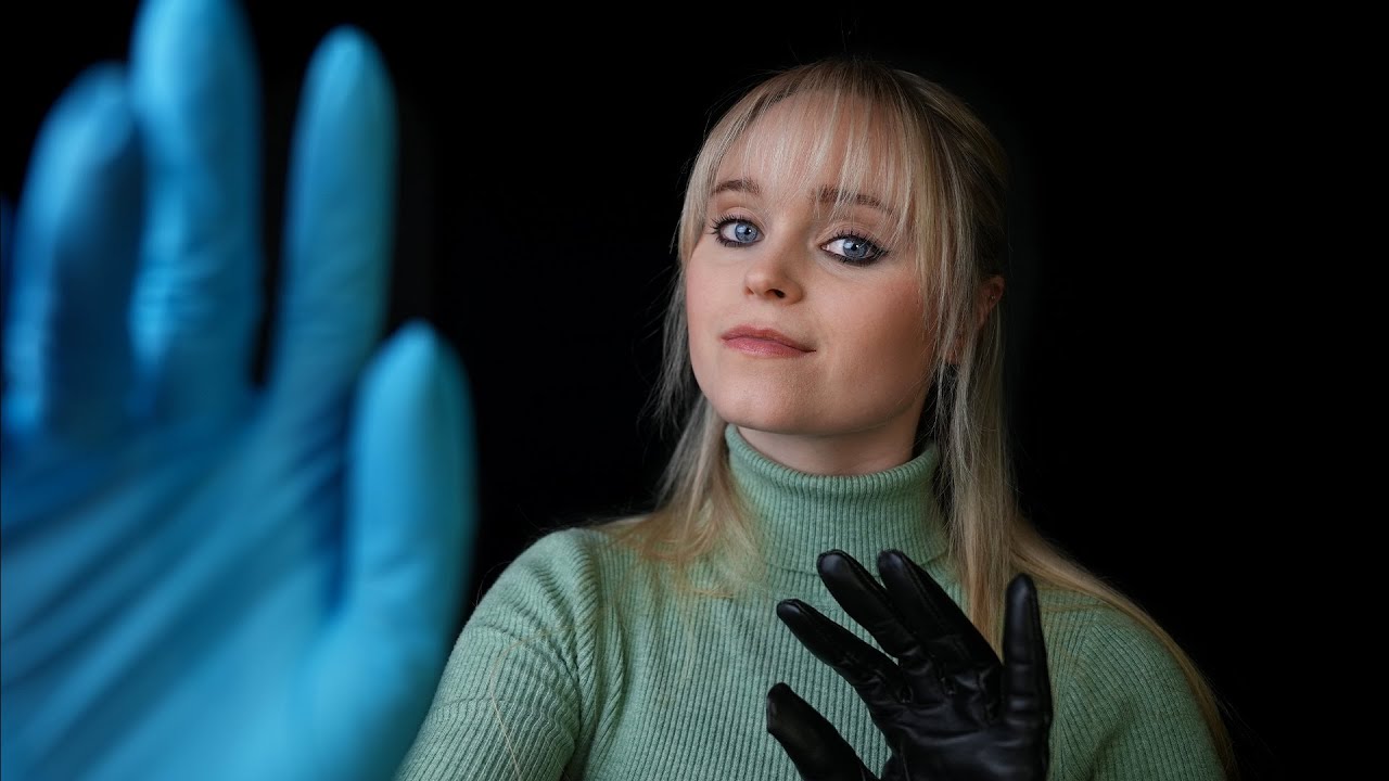 ASMR | FACE INSPECTION with different GLOVES