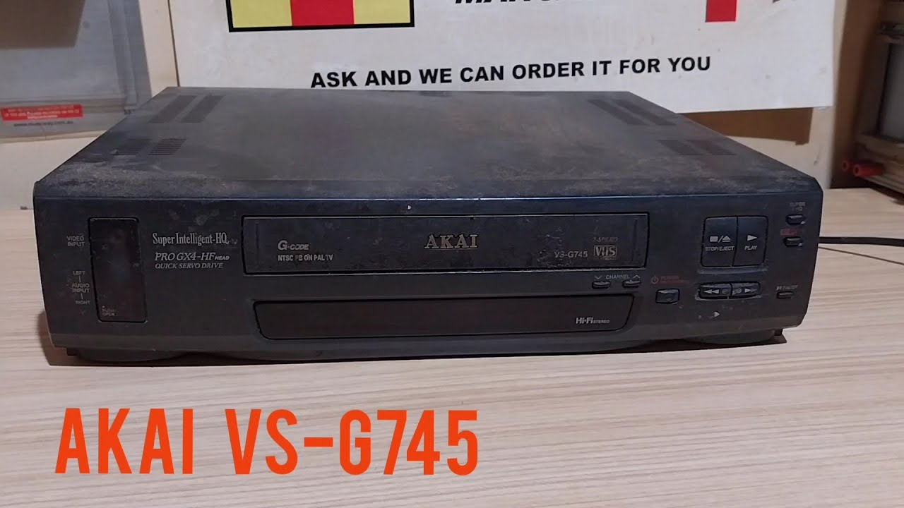 AKAI VS-G745 HIFI VHS БЫЛ УПАКОВАН В ПОЛНОСТЬЮ РАБОЧЕМ СОСТОЯНИИ, И ВОТ КАК ОН РАБОТАЕТ СЕЙЧАС