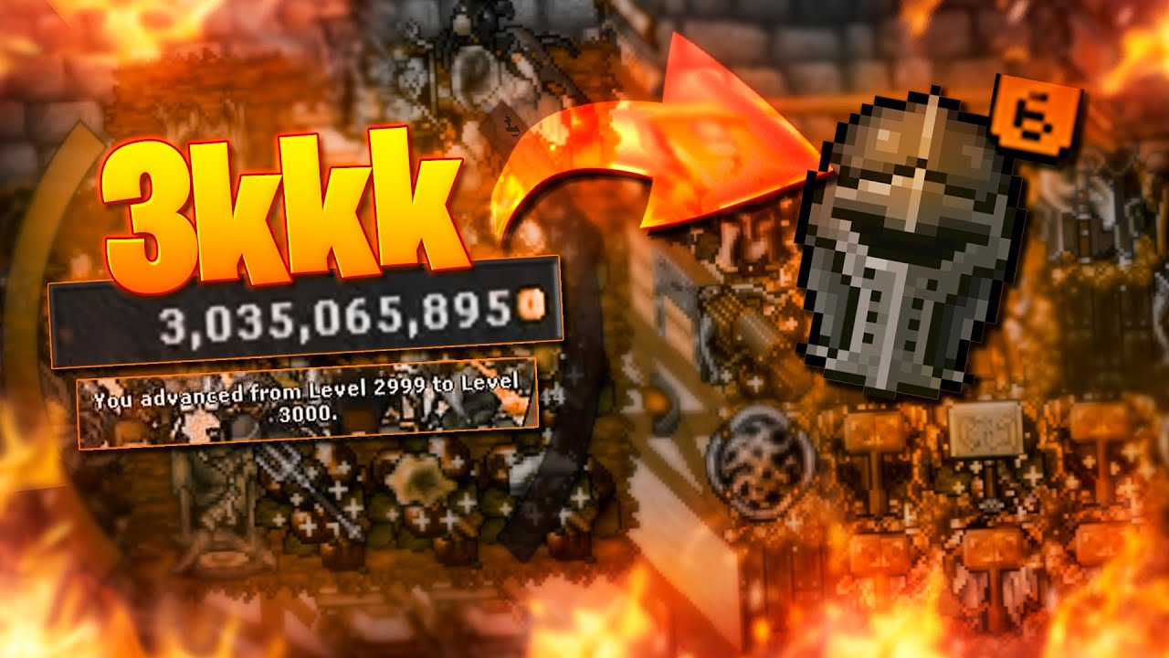 O LEVEL 3000 VEIO E QUASE FOI EMBORA! MUITA EMOÇÃO! EM PLENO 2026 AINDA EXISTE BOT 100% AFK NO TIBIA