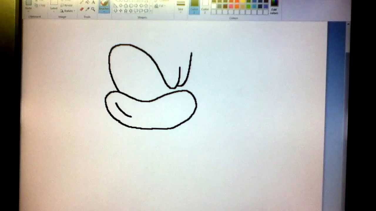 I draw Sonic the Hedgehog on my computer