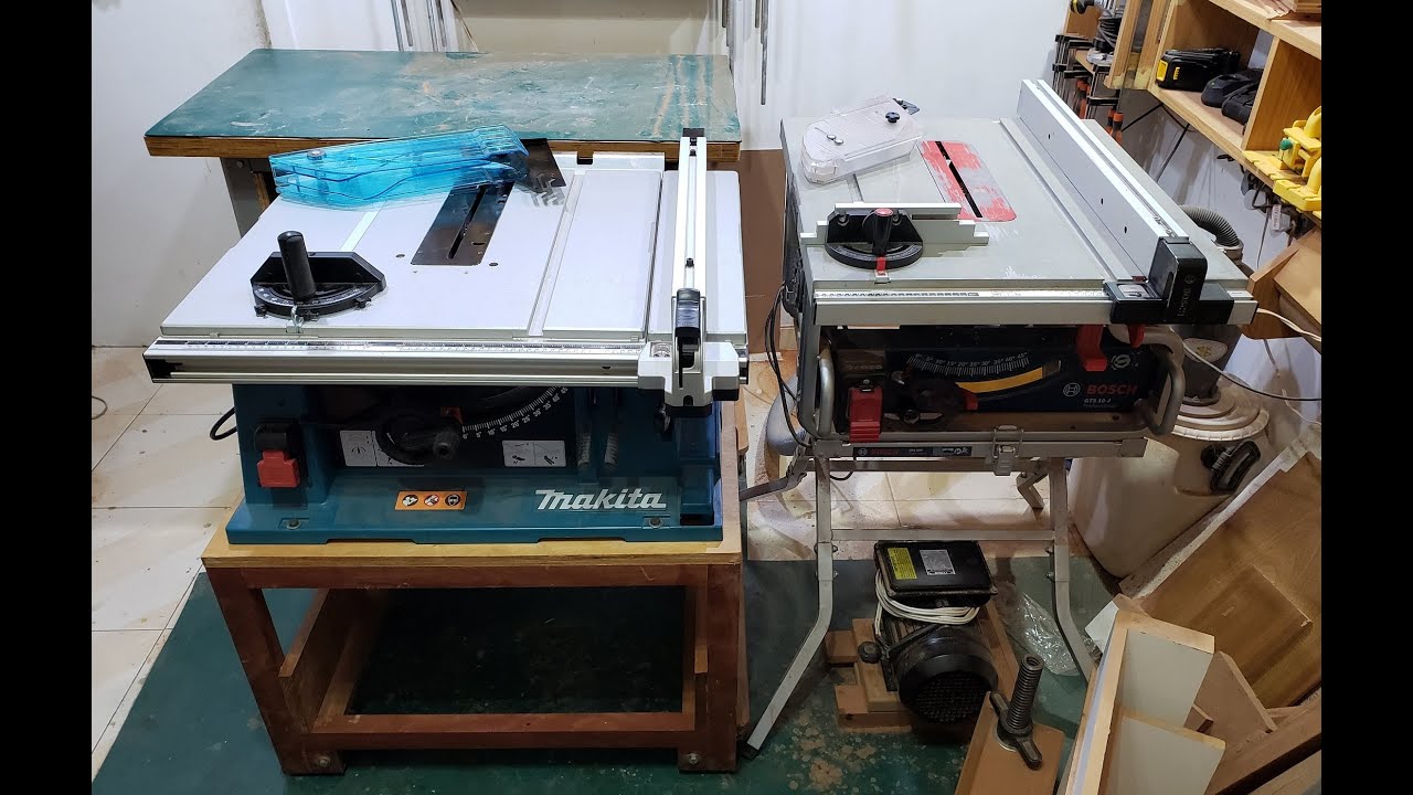 Comparando Makita 2704 e Bosch GTS 10J