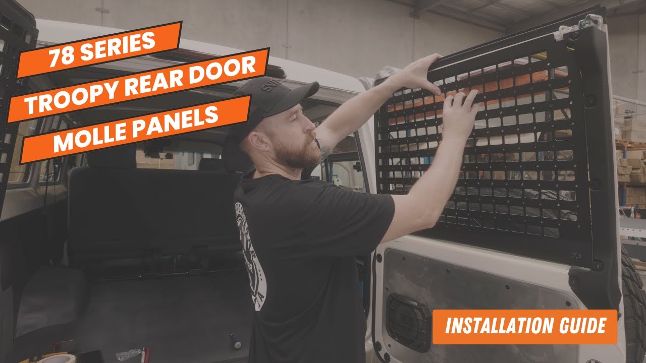 Troopcarrier Rear Door Molle Panel Installation Guide - LC 75 series LC 78 Series