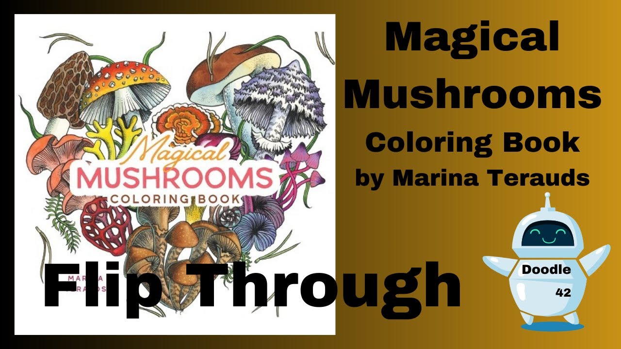Magical Mushrooms Coloring Book Flip Through by Marina Terauds