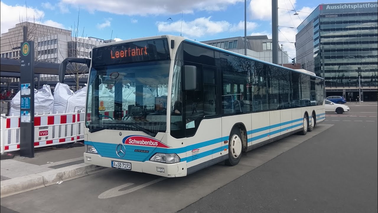 Mitfahrt: RBA Mercedes Benz Citaro O53O C1LÜ Wagennummer 7191 Ex Stadtbus Pforzheim 2026