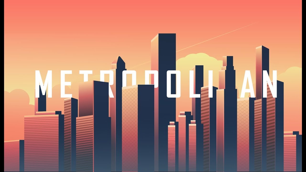 Metropolitan City Skyline | Adobe Illustrator/Photoshop | Graphic Design