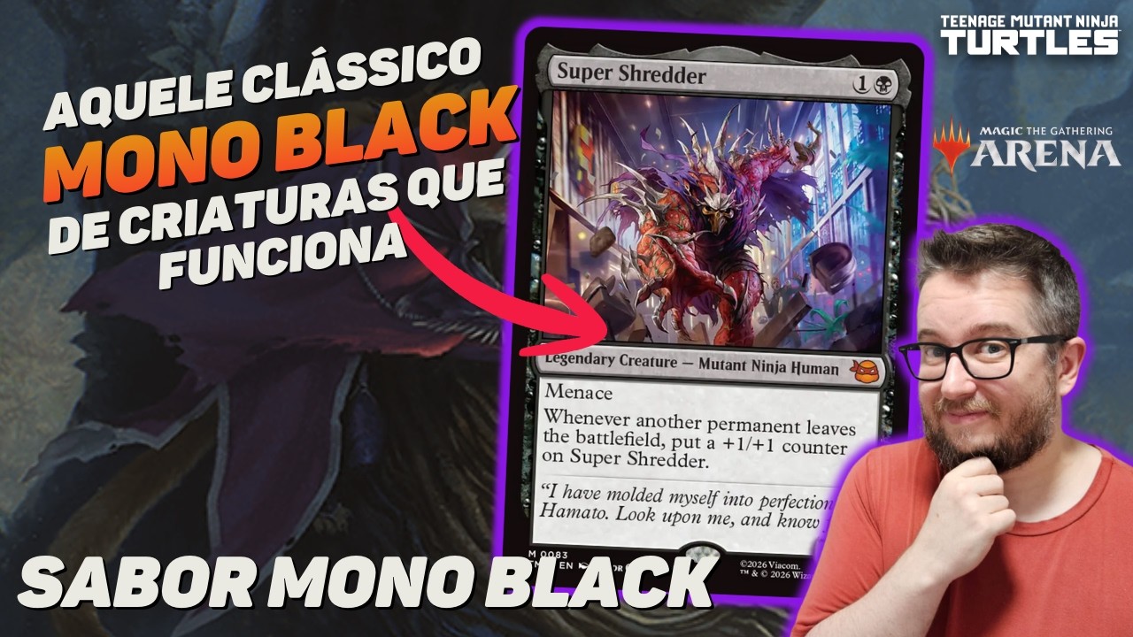 💀⚫️ Deck Mono Black clássico: com Super Destruidor, Sombra-lua e mais criaturas! | Standard