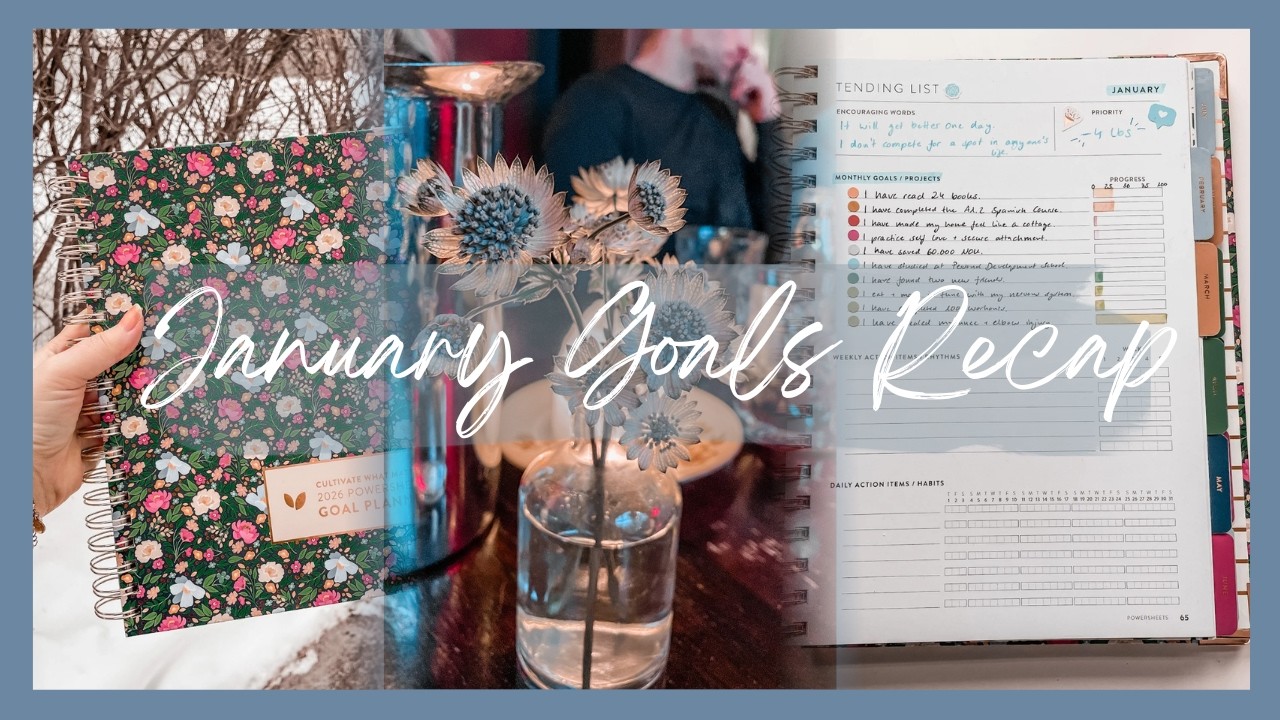 FIRST REVIEW ON MY 2026 GOALS // january recap with trello and powersheets