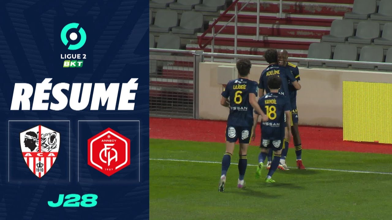 AC AJACCIO - FC ANNECY (1 - 3) - R&eacute;sum&eacute; - (ACA - FCA) / 2023-2024