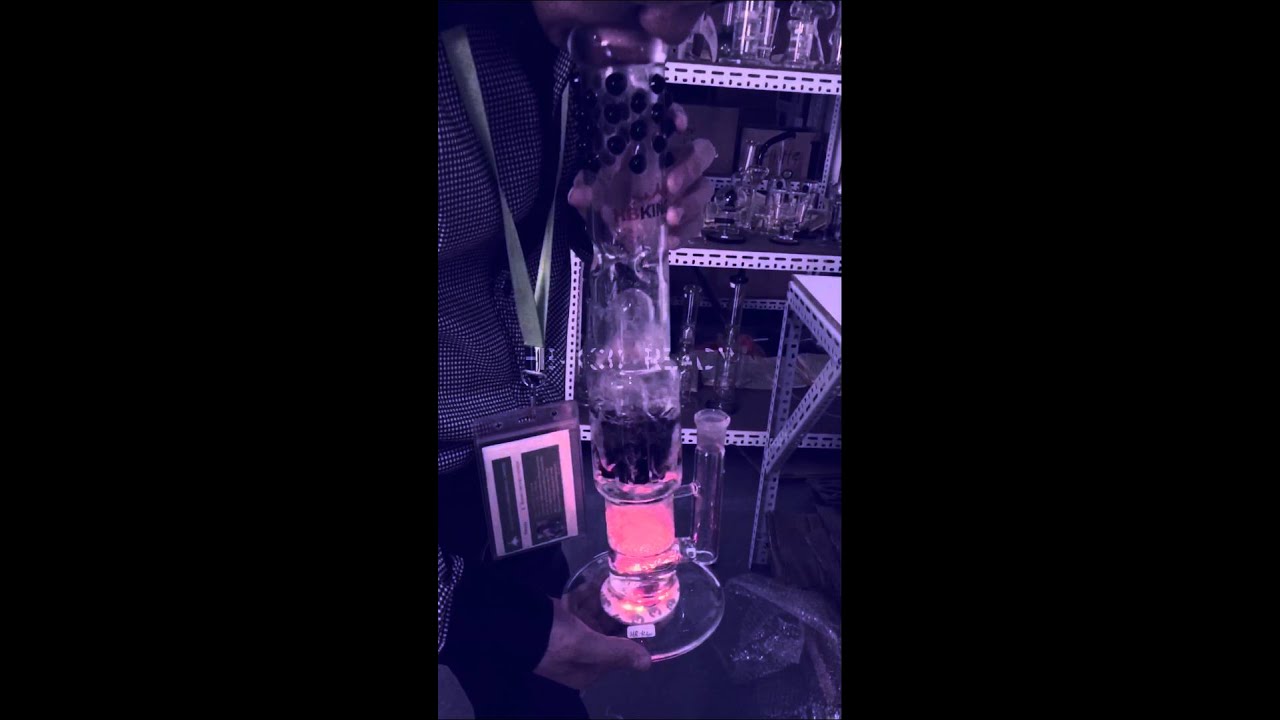 Black dot honeycomb turbine tornado 8 arm tree percs hand blown HBKING manufacturer