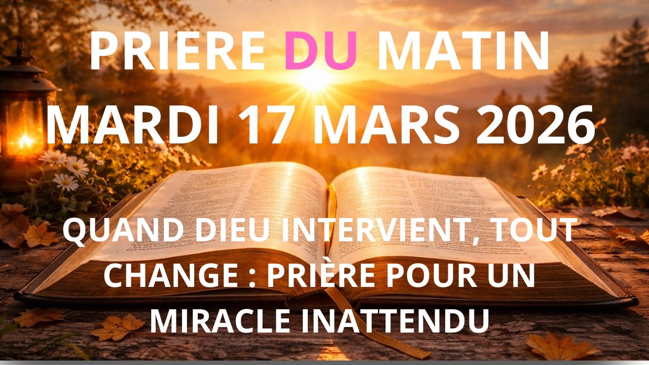 Prière Puissante du Matin 🌅 | Pour la Paix & la Force – [MARDI/17 MARS 2026]