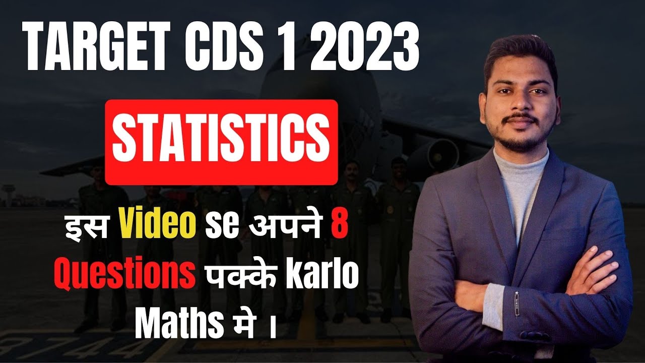 STATISTICS For CDS 1 2023 Exam by Sahil kumar | Defence Mania